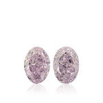 1,09 Carati Fancy Intense Pink Purple Diamanti Ovali VS2 GIA Coppia