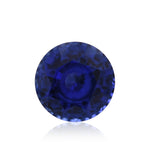 Zaffiro rotondo blu singalese da 1,09 carati