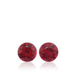 1.10 Carat Red MOZAMBIQUE Round Rubies Pair