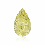 1.11 Carat Fancy Yellow Pear Diamond VS1 GIA