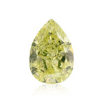 Diamante a Pera Verde Giallo Intenso Fancy da 1,12 Carati SI2 GIA