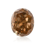 1.12 Carat Fancy Yellow Brown Oval Diamond VS2 GIA