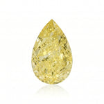 1.17 Carat Fancy Yellow Pear Diamond IF GIA