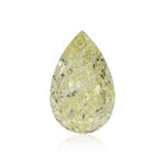 1.17 Carat Fancy Yellow Pear Diamond IF GIA