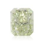 1.18 Carat Fancy Yellow Green Radiant Diamond VS1 GIA