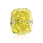 1.21 Carat Fancy Vivid Yellow Cushion Diamond VS1 GIA