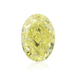 1.24 Karat Fancy Yellow Oval Diamant VS2 GIA