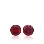 1.25 Carat Red MOZAMBIQUE Round Rubies Pair