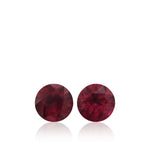 1.30 Carat Red MOZAMBIQUE Round Rubies Pair