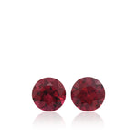 1.30 Carat Red MOZAMBIQUE Round Rubies Pair