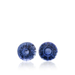1.30 Karat blaue, runde SRI LANKAN Saphirpaare