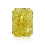 1.31 Carat Fancy Vivid Yellow Radiant Diamond VS2 GIA