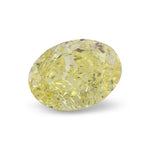 1.33 Carat Fancy Intense Yellow Oval Diamond VS1 GIA