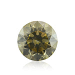 1.40 Carat Fancy Brown Greenish Yellow Round Diamond SI2 GIA