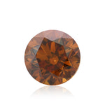 1.48 Carat Fancy Deep Brownish Yellowish Orange Round Diamond I1 GIA