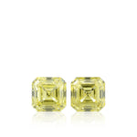 1.49 Carat Fancy Yellow Asscher Diamonds VS1 GIA