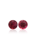 1.49 Carat Red MOZAMBIQUE Round Rubies Pair