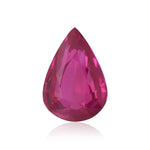 1.49 Carat Red BURMESE Pear Ruby GIA