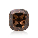 1.50 Carat Fancy Dark Orangy Brown Cushion Diamond VS2 GIA
