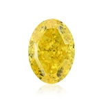 1.52 Carat Fancy Vivid Orangy Yellow Oval Diamond VVS2 GIA