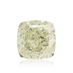 1.52 Carat Fancy Yellow Green Cushion Diamond VS2 GIA