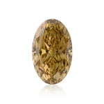1.58 Carat Fancy Brown Yellow Oval Diamond VVS1 GIA