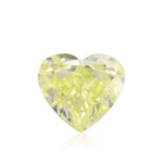 1.61 Carat Fancy Intense Yellow Green Heart Diamond VS1 GIA