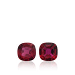1.64 Carat Red MOZAMBIQUE Cushion Rubies Pair