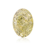 ألماسة بيضاوية Fancy Light Yellow بوزن 1.70 قيراط، VS1، GIA