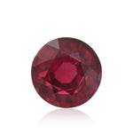 1.71 قيراط من الياقوت الأحمر المستدير من موزمبيق، معتمد من GIA