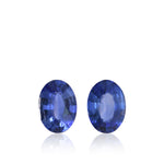 1,76 Karat blaue, ovale Saphire aus SRI LANKA, Paar