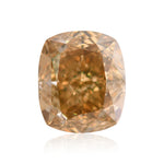 ماسة على شكل وسادة بوزن 10.06 قيراط، لون أصفر برتقالي مائل إلى البني الغامق، درجة نقاء VS2، معتمد من GIA