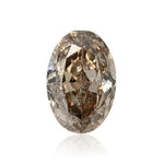 0.44 Carat Fancy Brown Oval Diamond (I1) GIA