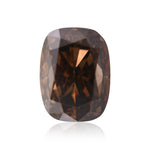 2.00 Carat Fancy Dark Orangy Brown Cushion Diamond SI1 GIA