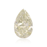2.01 Carat Fancy Light Yellow Green Pear Diamond VS2 GIA