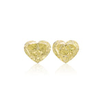 2.02 Carat Fancy Light Yellow Heart Diamonds VS1 GIA