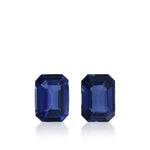 2,08 Karat blaue sri-lankische Smaragd-Saphire, Paar