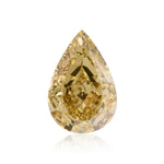 2.14 Carat Fancy Deep Brownish Yellow Pear Diamond VS2 GIA