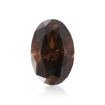 2.17 Carat Fancy Dark Orangy Brown Oval Diamond SI1 GIA