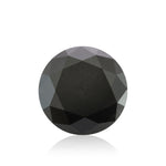2.21 Carat Fancy Black Round Diamond GIA