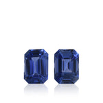 2.42 Karat blaues sri-lankisches Smaragd-Saphir-Paar