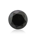 2.45 Carat Fancy Black Round Diamond GIA