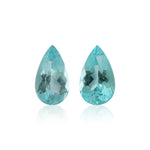 2.50 Carat Blue (Mozambique) Pears Paraiba Tourmaline Pair