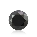 2.54 Carat Fancy Black Round Diamond GIA