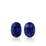 2.65 Carat Blue SRI LANKAN Oval Sapphires Pair