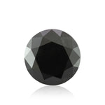 2.67 Carat Fancy Black Round Diamond GIA