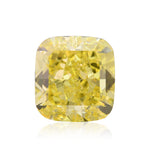 2.82 Carat Fancy Vivid Yellow Cushion Diamond VS1 GIA