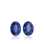 2.86 Carat Blue SRI LANKAN Oval Sapphires Pair