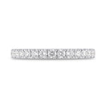 Open Pave Diamond Half Eternity Ring