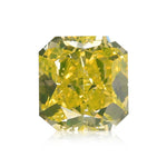 ألماسة Radiant بوزن 1.01 قيراط، Fancy Intense Green Yellow، SI2، GIA